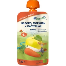 FLEUR ALPINE ПЮРЕ  ЯБЛУКО, МОРКВА І ПАСТЕРНАК 120ГР